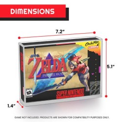 Pack 2 boîtes de protection en acrylique pour jeuxr SNES/N64 Games