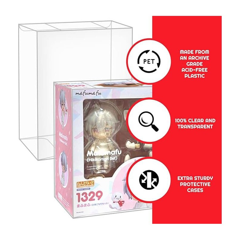 Pack 10 boîtes de protection en PET pour figurines Nendoroid 