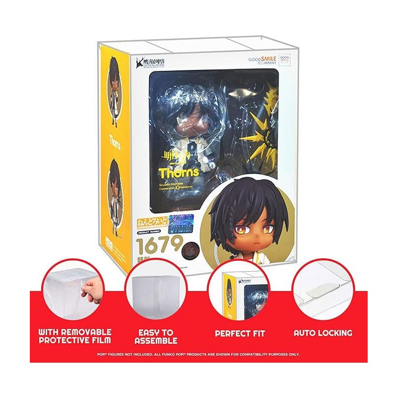 Pack 10 boîtes de protection en PET pour figurines Nendoroid 