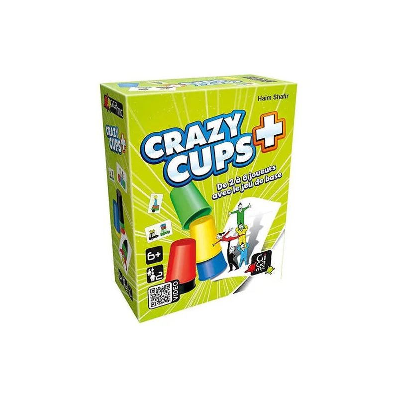 Spel: Crazy Cups Plus
Uitgever: Gigamic
Engelse versie