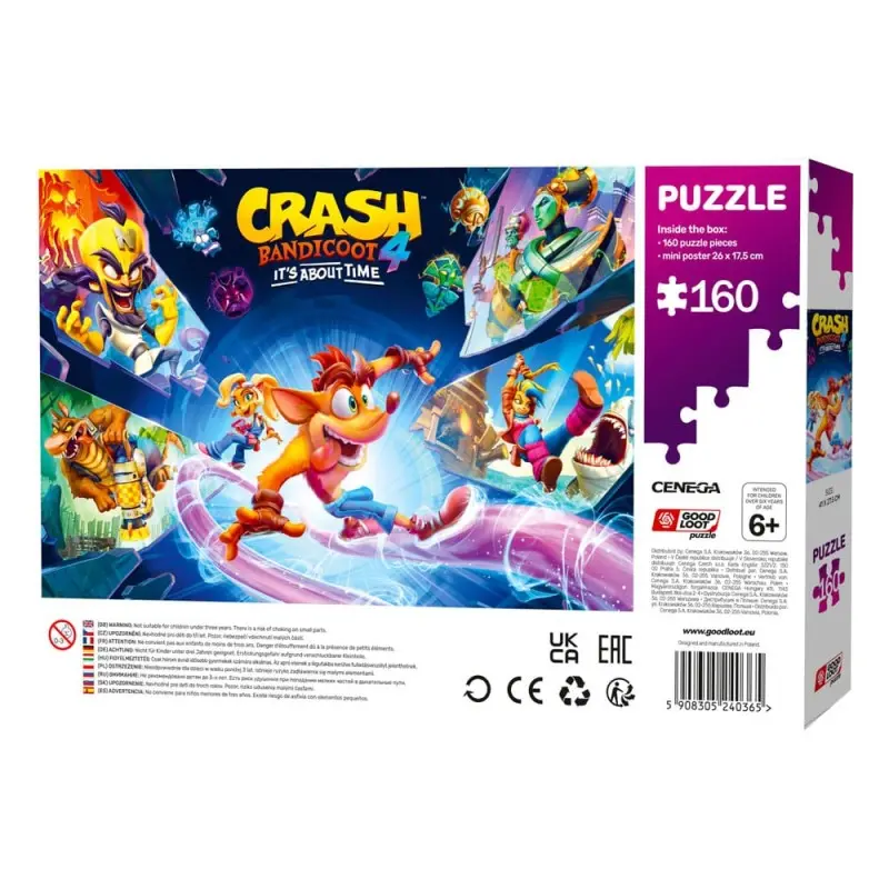 Crash Bandicoot 4 puzzle Kids It's About Time (160 pièces) | 5908305240365