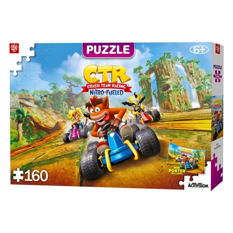 Crash Bandicoot puzzle Kids Team Racing Nitro-Fueled (160 pièces) | 5908305240372