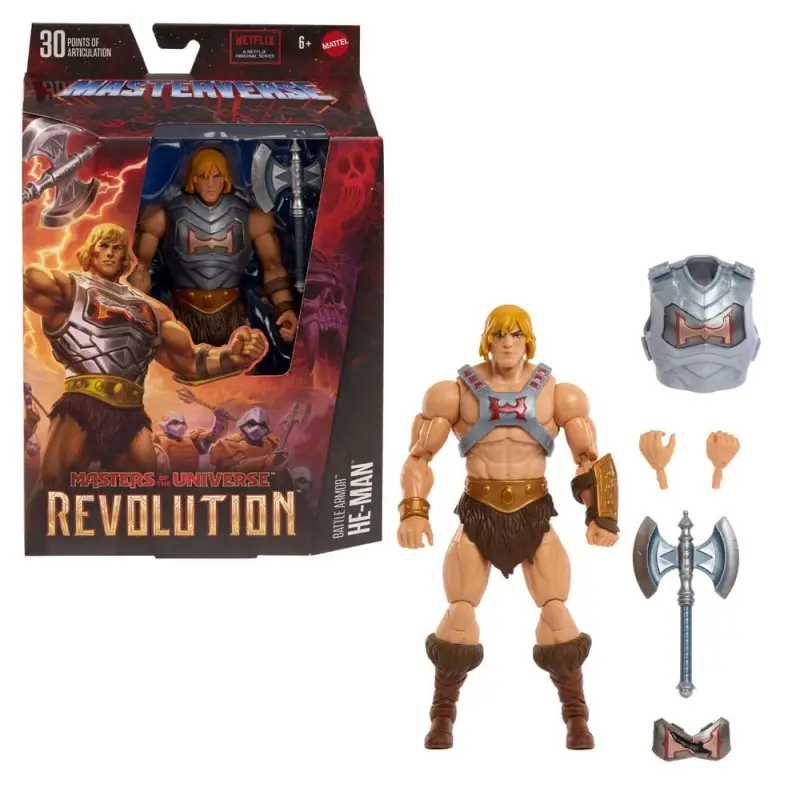 Masters of the Universe: Revolution Masterverse figurine Battle Armor He-Man 18 cm | 0194735243631