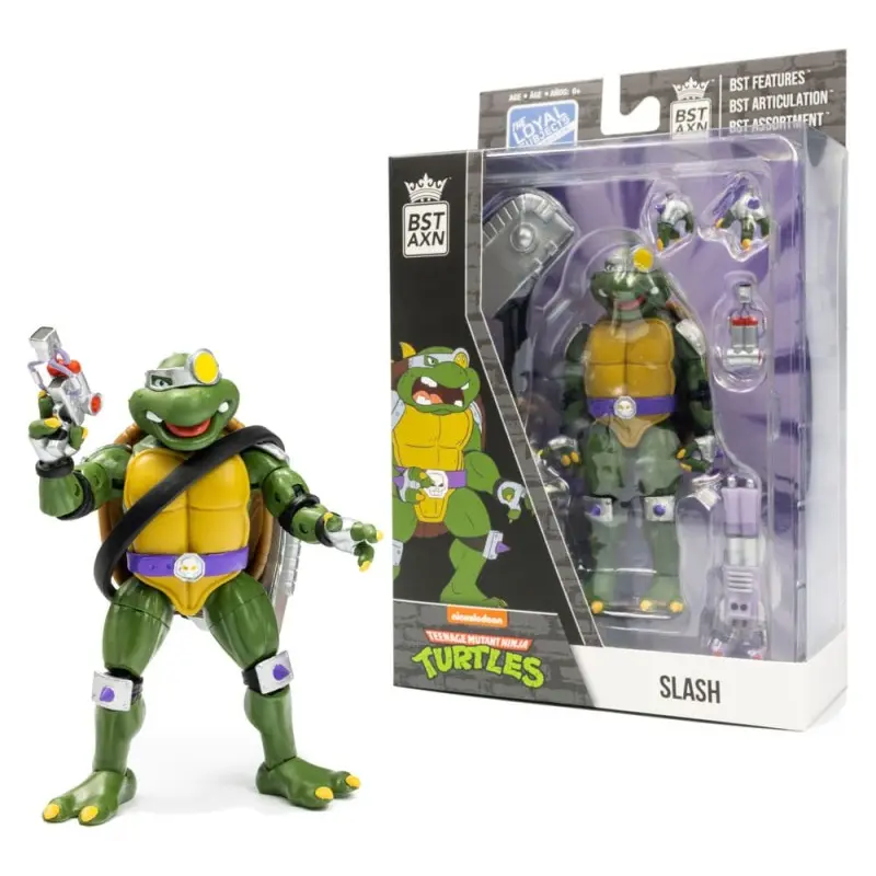 Tortues Ninja figurine BST AXN Slash 13 cm | 0850039772399