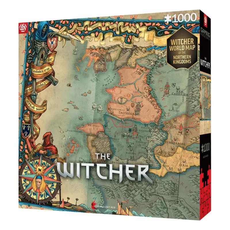 The Witcher 3 puzzle Gaming The Northern Kingdoms (1000 pièces) | 5908305242994