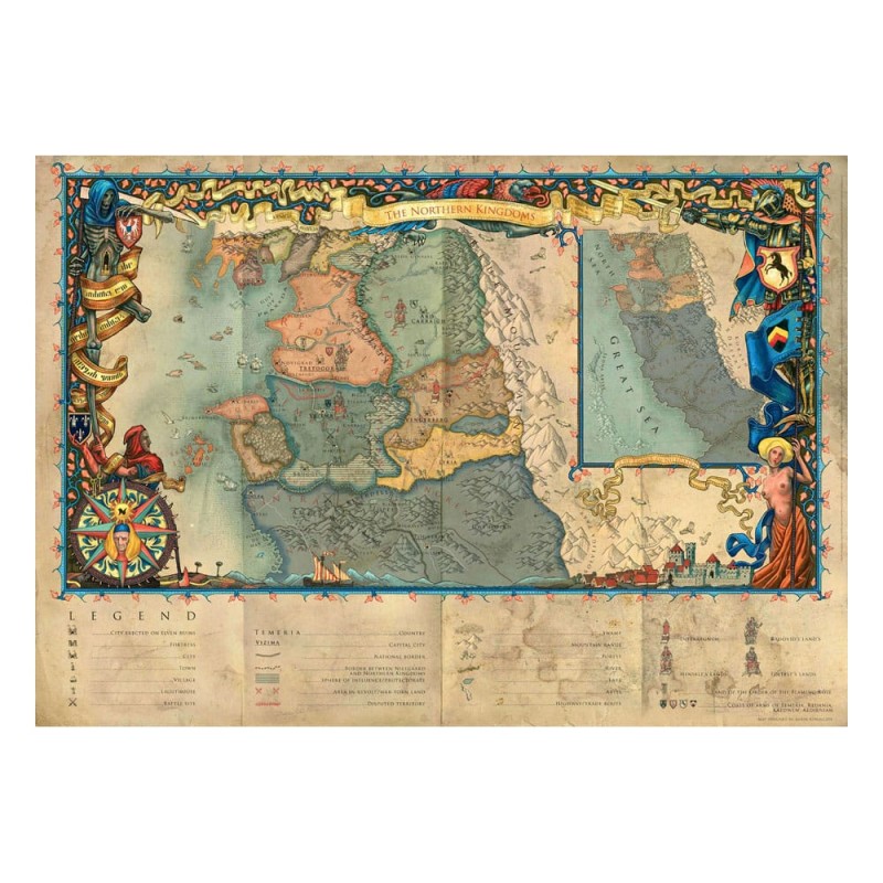 The Witcher 3 puzzle Gaming The Northern Kingdoms (1000 pièces)