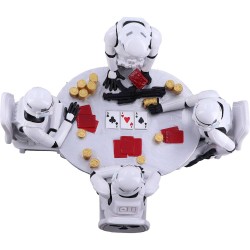 Star Wars diorama Stormtrooper Poker Face 18 cm