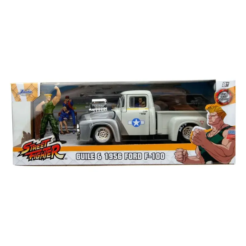 Street Fighter Véhicule 1/24 1956 Ford Pickup Guile  | 4006333084591