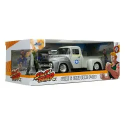 Street Fighter Véhicule 1/24 1956 Ford Pickup Guile  | 4006333084591