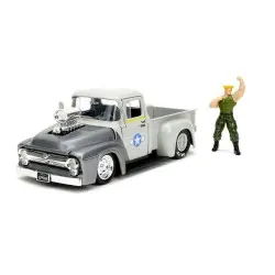 Street Fighter Véhicule 1/24 1956 Ford Pickup Guile  | 4006333084591