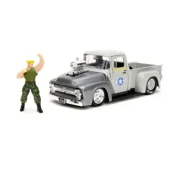 Street Fighter Véhicule 1/24 1956 Ford Pickup Guile  | 4006333084591