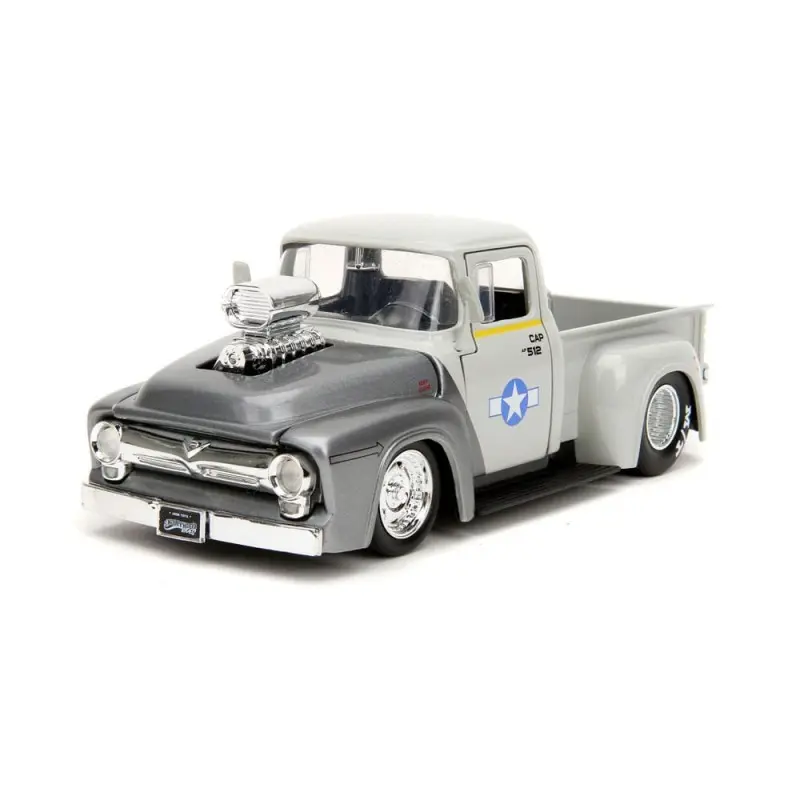 Street Fighter Véhicule 1/24 1956 Ford Pickup Guile  | 4006333084591