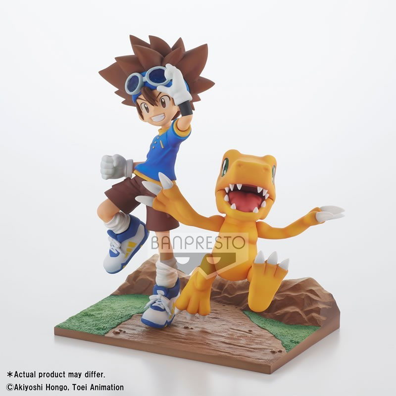 licence : Digimon 
produit : Statuette PVC - DXF Adventure Archives - Taichi et Agumon - 15 cm
marque : Banpresto