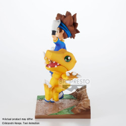 licence : Digimon produit : Statuette PVC - DXF Adventure Archives - Taichi et Agumon - 15 cm marque : Banpresto