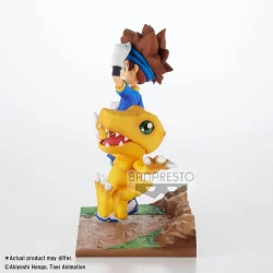 licence : Digimon 
produit : Statuette PVC - DXF Adventure Archives - Taichi et Agumon - 15 cm
marque : Banpresto