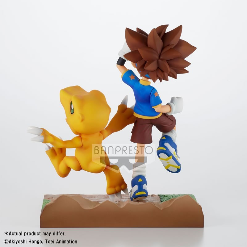 licence : Digimon 
produit : Statuette PVC - DXF Adventure Archives - Taichi et Agumon - 15 cm
marque : Banpresto