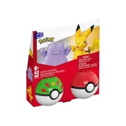 Pokémon jeu de construction MEGA Poké Ball Collection: Pikachu & Métamorph | 0194735275908