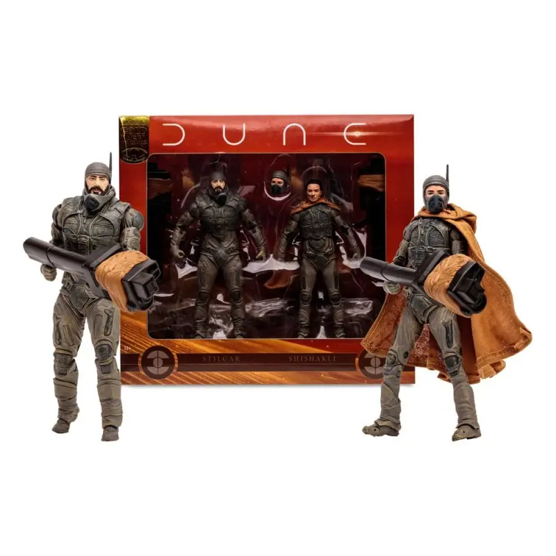 Dune, deuxième partie pack de 2 figurines Stilgar & Shishakli (Gold Label) 18 cm | 0787926106787