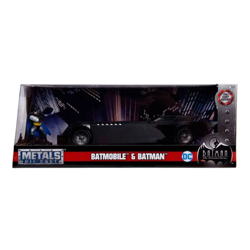 Batman Animated Series 1/24 Batmobile métal Metals avec figurine | 0801310309162