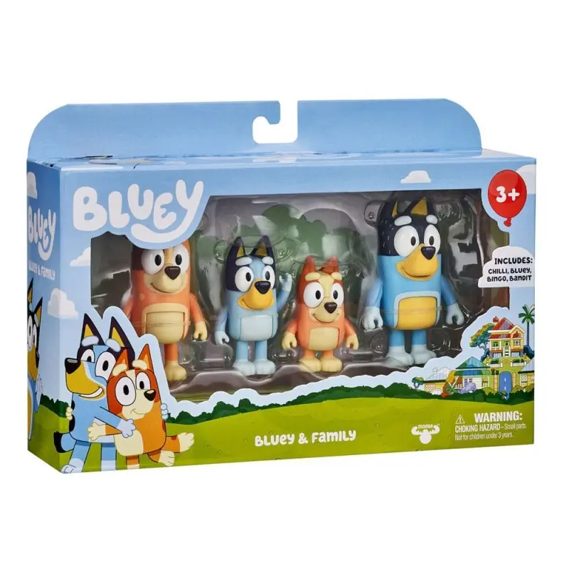 Bluey 4 pack figurines | 0630996130094