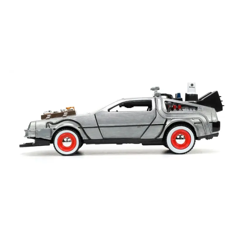 Retour vers le Futur III DeLorean Time Machine Free Rolling 1/32 métal Hollywood Rides  | 0801310322901