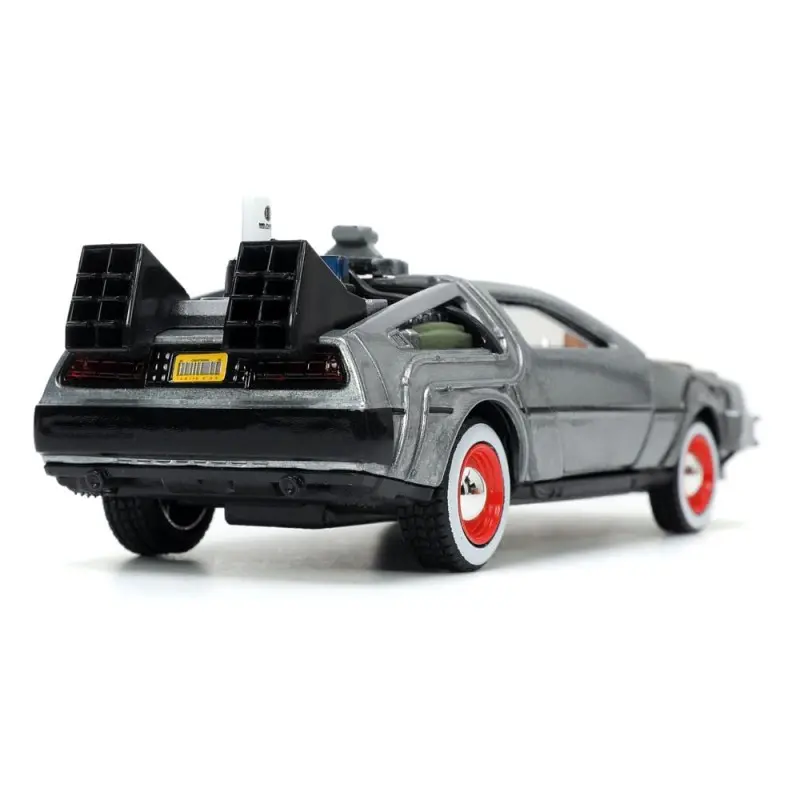 Retour vers le Futur III DeLorean Time Machine Free Rolling 1/32 métal Hollywood Rides  | 0801310322901