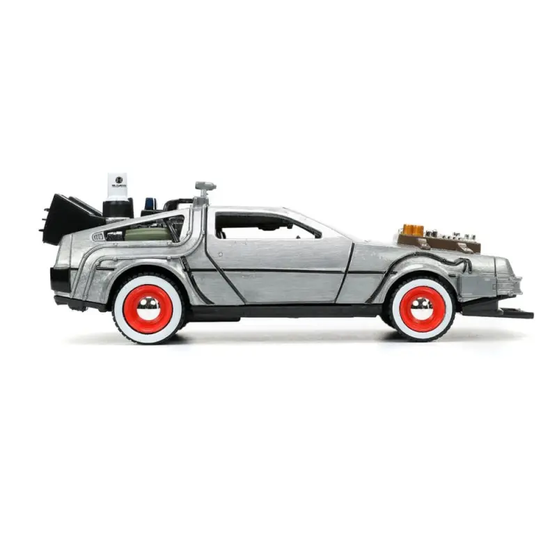 Retour vers le Futur III DeLorean Time Machine Free Rolling 1/32 métal Hollywood Rides  | 0801310322901