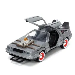 Retour vers le Futur III DeLorean Time Machine Free Rolling 1/32 métal Hollywood Rides  | 0801310322901