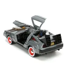 Retour vers le Futur III DeLorean Time Machine Free Rolling 1/32 métal Hollywood Rides  | 0801310322901