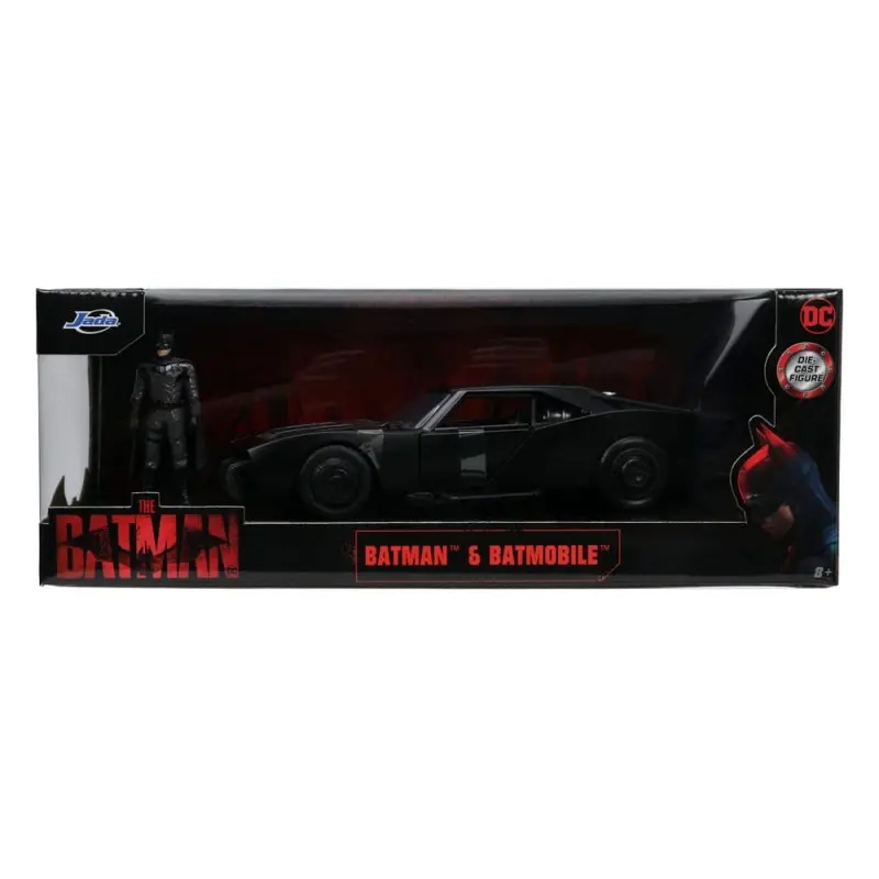 Batman 2022 1/24 Hollywood Rides 2022 Batmobile métal avec figurine | 0801310327319