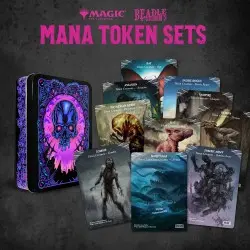 Magic the Gathering Dice and Token Pack Black Mana | 0850060996009