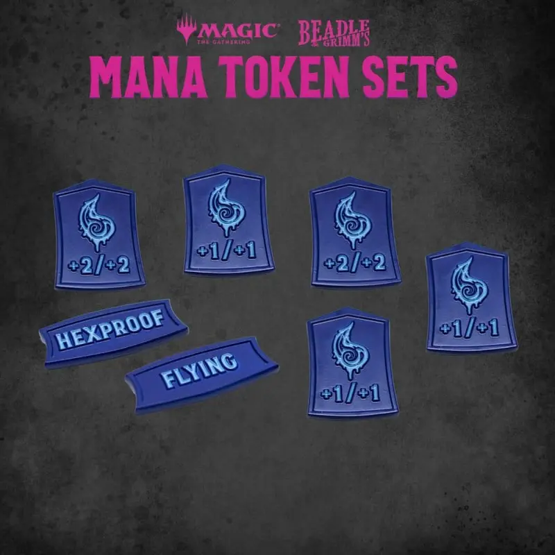 Magic the Gathering Dice and Token Pack Blue Mana | 0850060996016