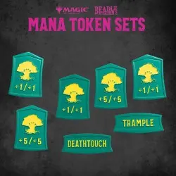 Magic the Gathering Dice and Token Pack Green Mana | 0850060996023