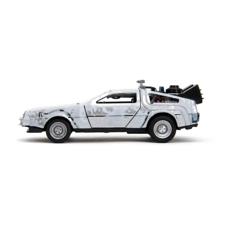 Retour vers le Futur DeLorean Time Machine Frost 1/32 métal Hollywood Rides  | 0801310347850