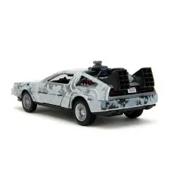 Retour vers le Futur DeLorean Time Machine Frost 1/32 métal Hollywood Rides  | 0801310347850