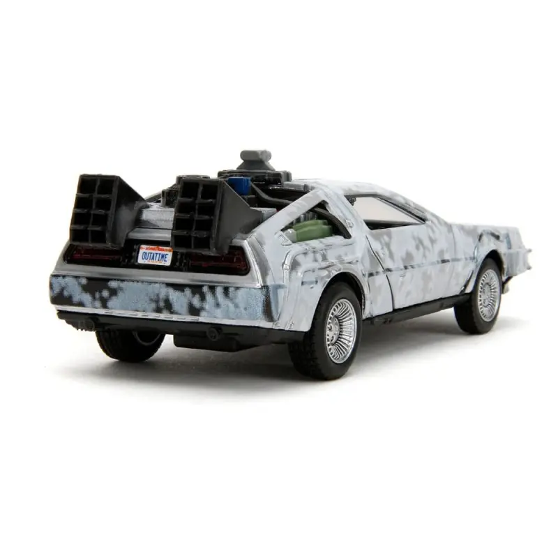 Retour vers le Futur DeLorean Time Machine Frost 1/32 métal Hollywood Rides  | 0801310347850