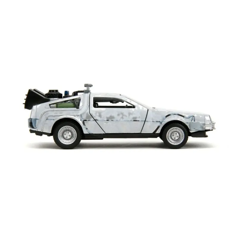 Retour vers le Futur DeLorean Time Machine Frost 1/32 métal Hollywood Rides  | 0801310347850