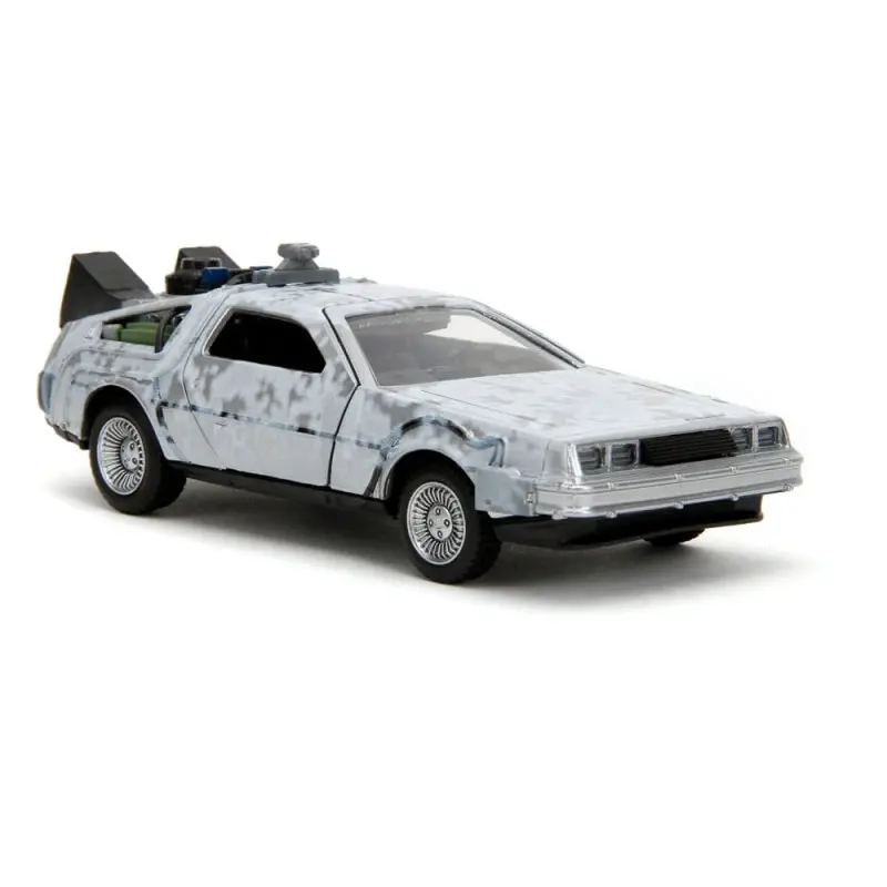 Retour vers le Futur DeLorean Time Machine Frost 1/32 métal Hollywood Rides  | 0801310347850