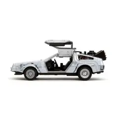 Retour vers le Futur DeLorean Time Machine Frost 1/32 métal Hollywood Rides  | 0801310347850