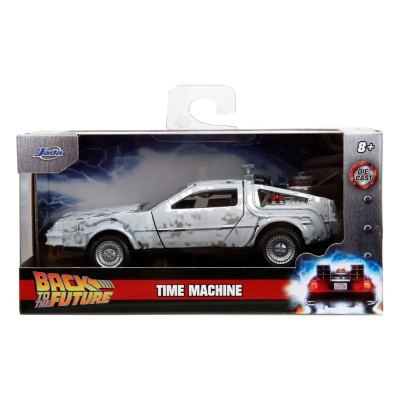 Retour vers le Futur DeLorean Time Machine Frost 1/32 métal Hollywood Rides  | 0801310347850