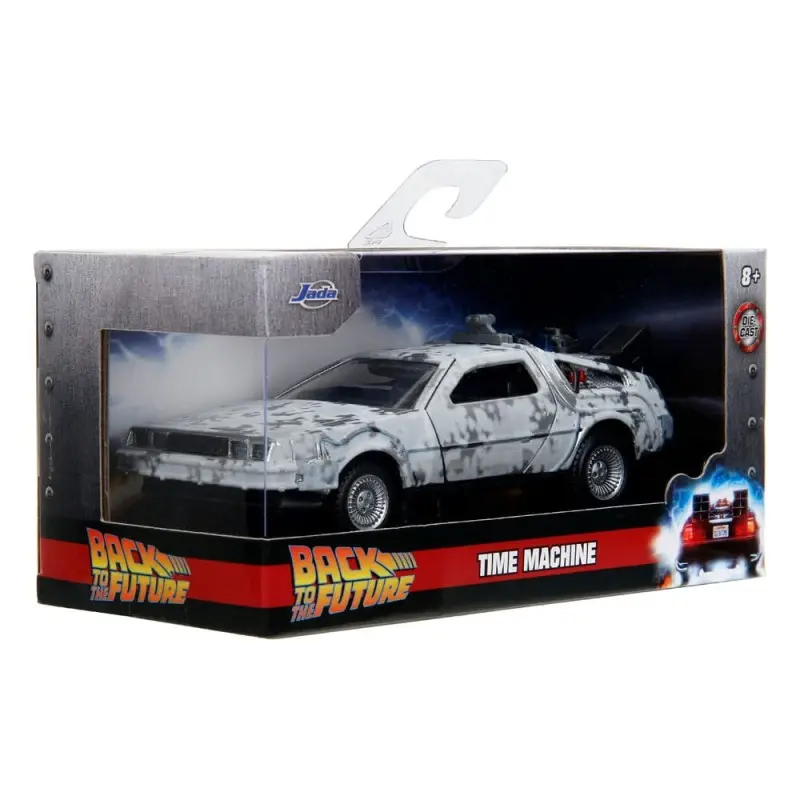 Retour vers le Futur DeLorean Time Machine Frost 1/32 métal Hollywood Rides  | 0801310347850