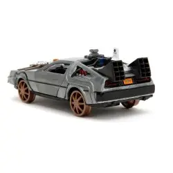 Retour vers le Futur III DeLorean Time Machine Railroad Wheels 1/32 métal Hollywood Rides  | 0801310347867