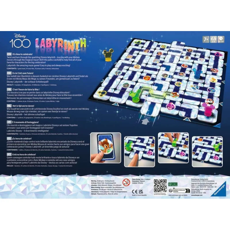 Game: Labyrinth - Disney 100th Anniversary
Publisher: Ravensburger
English Version