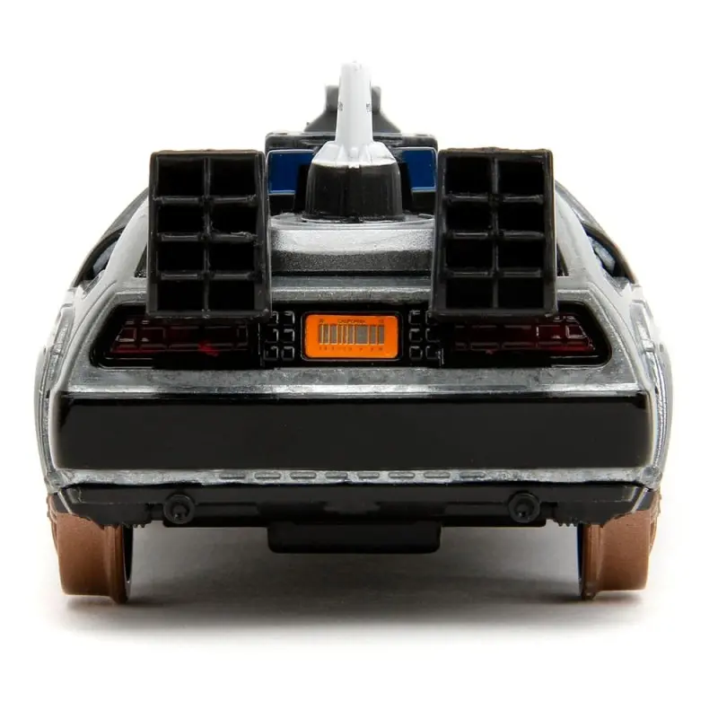 Retour vers le Futur III DeLorean Time Machine Railroad Wheels 1/32 métal Hollywood Rides  | 0801310347867