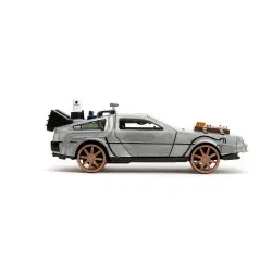 Retour vers le Futur III DeLorean Time Machine Railroad Wheels 1/32 métal Hollywood Rides  | 0801310347867