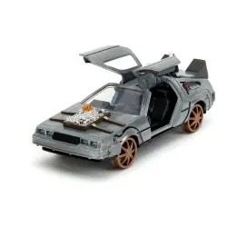 Retour vers le Futur III DeLorean Time Machine Railroad Wheels 1/32 métal Hollywood Rides  | 0801310347867