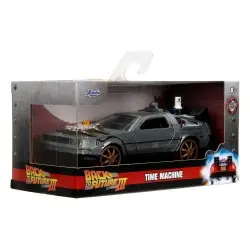 Retour vers le Futur III DeLorean Time Machine Railroad Wheels 1/32 métal Hollywood Rides  | 0801310347867