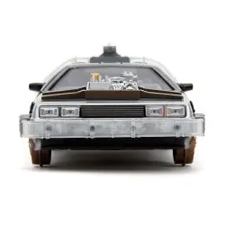 Retour vers le Futur III DeLorean Time Machine Railroad Wheels 1/24 métal Hollywood Rides | 0801310349960