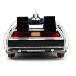 Retour vers le Futur III DeLorean Time Machine Railroad Wheels 1/24 métal Hollywood Rides | 0801310349960