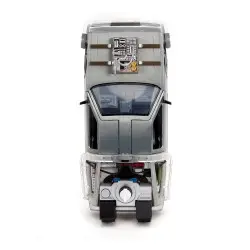 Retour vers le Futur III DeLorean Time Machine Railroad Wheels 1/24 métal Hollywood Rides | 0801310349960